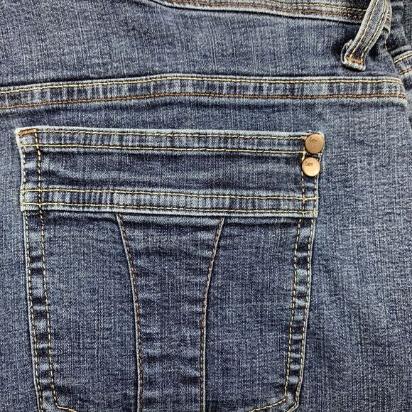 Lee Jeans Womens 14 Short Comfort Waistband Medium Wash Denim Stretch Straight - Picture 11 of 11